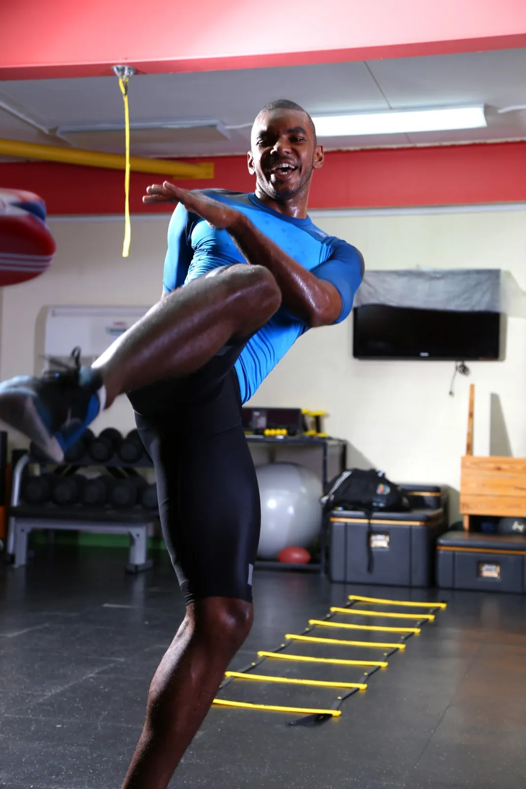 Athlete training at Edson Breedy Athletics